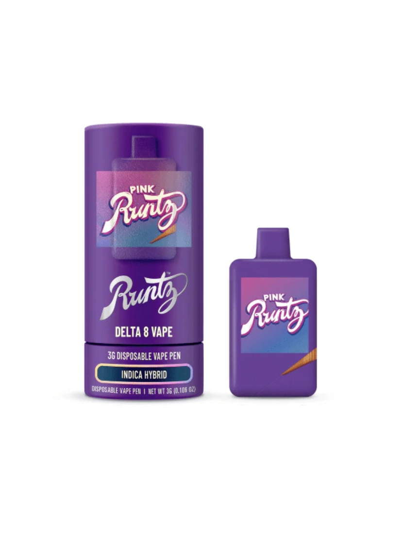 Pink Runtz (Indica Hybrid)-Cookies Delta 8 Disposable 3G