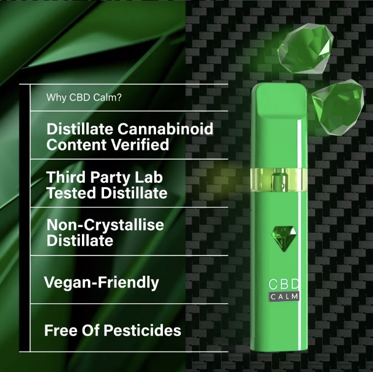 Amnesia – CBD Terpenes 1800mg Disposable Vape | CBD Calm - Image 4