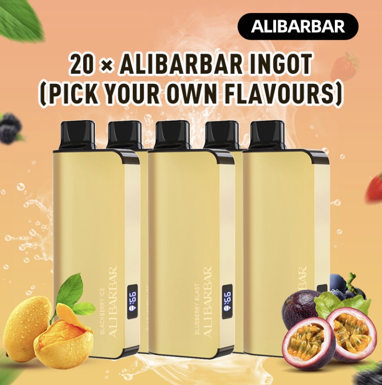 20 × ALIBARBAR INGOT (PICK YOUR OWN FLAVOURS)