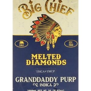 Granddaddy Purp Big Chief Melted Diamonds THCA+THCP Cart 2G