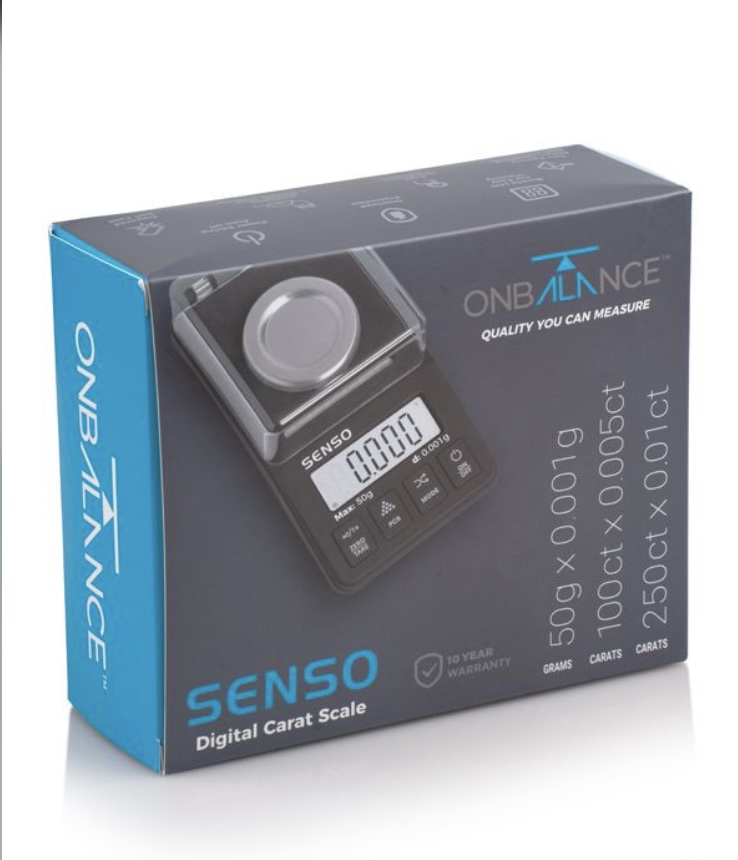 ON BALANCE SENSO 50G X 0.001G CARAT DIGITAL SCALES - Image 4