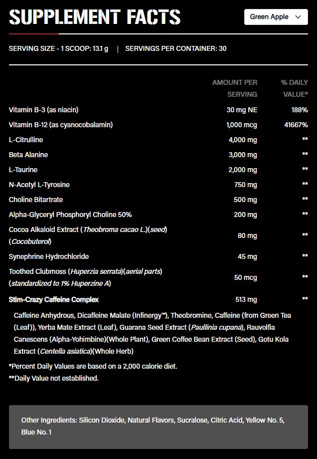 5150 Pre-Workout by 5% Nutrition 30 Serves - Image 2