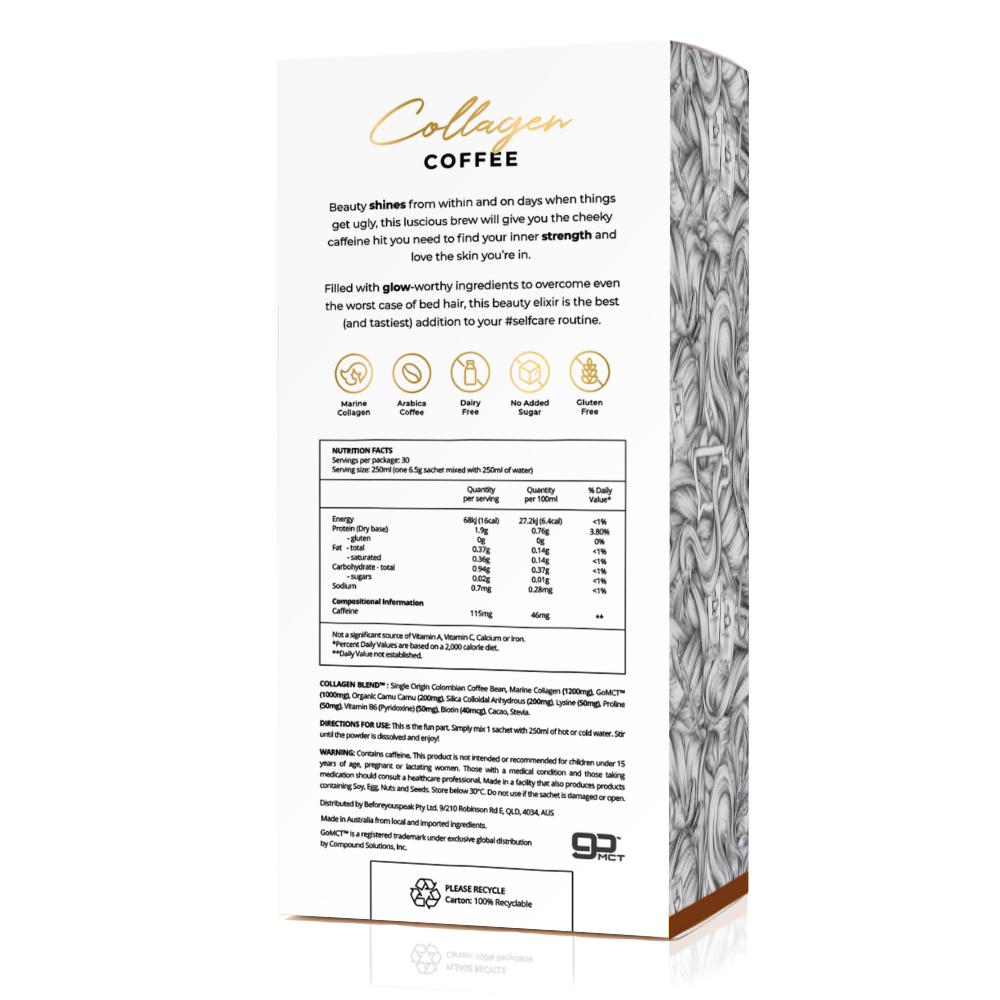 Beforeyouspeak Collagen Coffee 30 Serves - Image 2