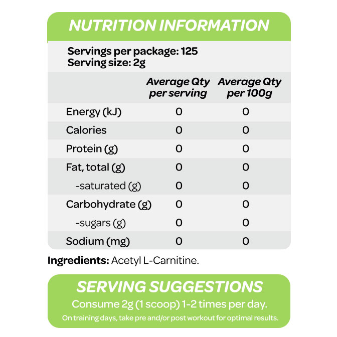 Acetyl L-Carnitine by Cost Price Supplements - Image 2