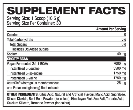 Ghost BCAAs 30 Serves – Kiwi Strawberry - Image 2